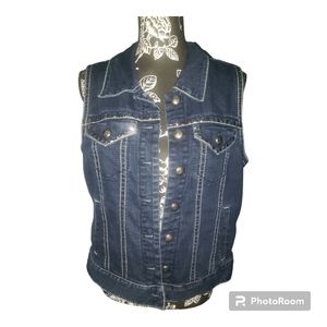 Style & Co Denim Vest